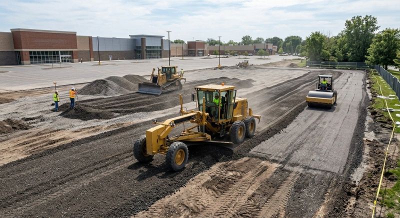 Parking Lot Gravel Repair in Woodstock, GA